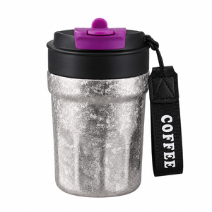 Mug à café en titane portable/mug de voyage en titane léger/mug de voyage en titane léger avec couvercle isolé - Product Image 1