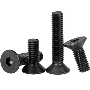 Vis à tête fraisée Allen à six pans creux, oxyde noir, grade 10.9, DIN7991, M2 M3 M4 M5 M6 M8 M10 M12 M14 M16 - Product Image 1