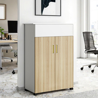 Armoire de rangement pour plantes de bureau avec design hybride, porte-plantes intégré et étagères pour documents - Mobilier moderne pour la maison et les entreprises