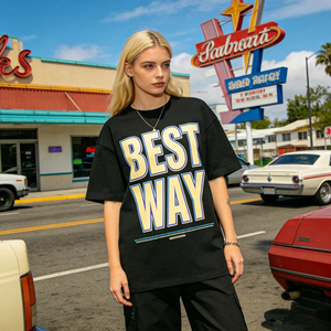 <span class=keywords><strong>T</strong></span>-shirts en <span class=keywords><strong>coton</strong></span> épais pour femmes, coupe ample, design hip-hop, écologiques, avec logo personnalisé imprimé par transfert thermique - Product Image 5