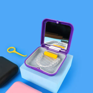 Contenitore Quadrato per Apparecchio Dentale, Scatola in Plastica per Allineatori, Custodia per Protesi Ortodontica - Product Image 5