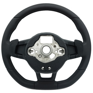 Volante Deportivo de Cuero R para Volkswagen <span class=keywords><strong>Polo</strong></span> Golf 6 Golf 7 <span class=keywords><strong>GTI</strong></span> GTD GTE GLI Passat TRoc Arteon CC Tiguan Atlas <span class=keywords><strong>DSG</strong></span> - Product Image 2