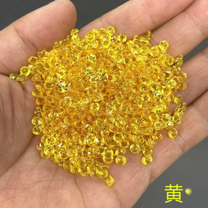 500g 4mm Diamanti 3D Trasparenti Colorati con Fondo Affilato in Resina Strass per Matrimoni <span class=keywords><strong>e</strong></span> Creazioni Fai-da-Te - Product Image 4