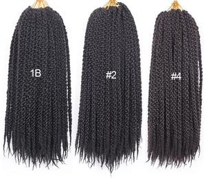 <span class=keywords><strong>Treccine</strong></span> Sintetiche in Fibra Resistente alle Alte Temperature 4x Twist Box Braids Facili da Indossare, <span class=keywords><strong>Extension</strong></span> per Capelli da 20 Pollici per Donne <span class=keywords><strong>Nere</strong></span> - Product Image 6