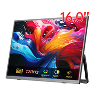 Moniteur portable EIMIO 16 pouces 120Hz IPS Type-C approuvé CE FCC avec prise en charge de la double affichage pour ordinateur portable