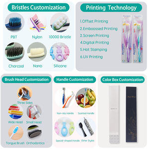 <span class=keywords><strong>Brosse</strong></span> à prothèses dentaires double face en nylon DuPont 610 avec support, personnalisable avec logo, pour nettoyage d'appareils dentaires (OEM/ODM) - Product Image 3