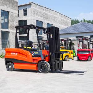Precio barato carretilla elevadora eléctrica 3,5 toneladas 4x4 rueda Mini carretilla elevadora eléctrica envío gratis China hizo repuestos nuevo - Product Image 3