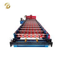 Machine de formage de rouleaux de tuiles de toiture émaillées à alimentation automatique complète, sortie d'usine