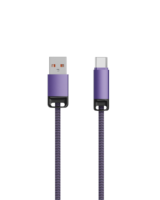 Cable de Datos USB Tipo-C de 1M con Cobre Puro y Nailon para Teléfonos Móviles