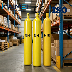 Cilindro de Gas Amoníaco <span class=keywords><strong>NH3</strong></span> de Acero 6N4 de Ultra Alta Pureza 99.9999% 47L 23kg con Válvula DISS720 para LED y Semiconductores - Product Image 5