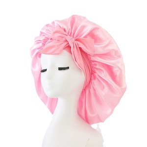 Penutup Kepala Wanita Bahan Satin Pita Sutra Berkualitas Tinggi, Lebar, Dapat Disesuaikan, Model Eropa - Product Image 5