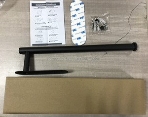 Porta Fazzoletti <span class=keywords><strong>da</strong></span> Parete in Acciaio Inox 304, Design Moderno, Ecologico, Nero, per Bagno, Casa, Hotel, <span class=keywords><strong>Cucina</strong></span> - Product Image 5