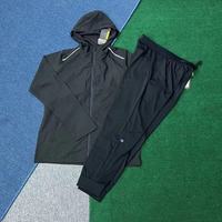 Nouvelle veste de sport à capuche pour homme, style trench-coat, pantalon extensible, léger, respirant, anti-transpiration, toutes saisons