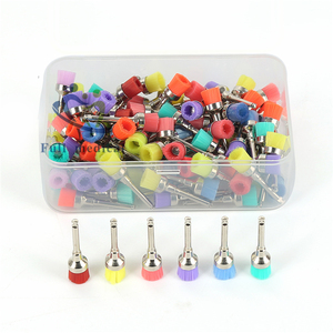 Vendita calda di Nylon Colorato Fermo Appartamento Lucidatura Lucidatore Profilassi Coppa Spazzole Dentista Prodotti - Product Image 1