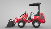 LGCM H180 Mini chargeuse sur pneus hydrostatique avec capacité de levage 800kg Moteur Kubota Moteur Perkins avec EU Stage V & EPA Tier 4
