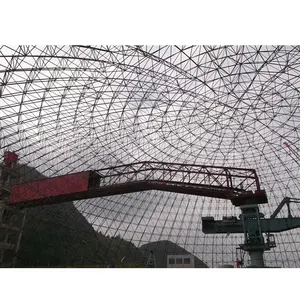 Supplier of space frame steel coal storage shed structure project for coal storage
