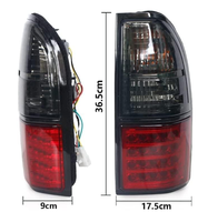 Feux de freinage arrière à LED pour Land Cruiser Prado 3400 2700 FJ90 LC90 1997-2002 Feu stop réflecteur feux arrière