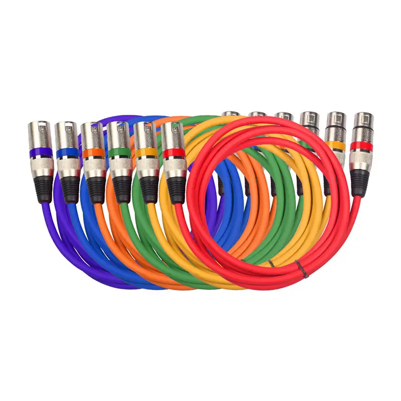 OEM Красочный XLR аудио кабель змея Профессиональный Hifi 3-контактный штекер к Xlr Jack Женский аудио Удлинительный кабель для микрофона микшер динамик