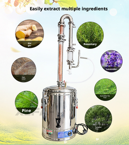 Planta de Destilación de Aceites Esenciales, Destilador de Vapor de Acero Inoxidable con Condensador para la Producción de Aceite de Agarwood Oud - Product Image 2