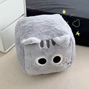 Wholesale Cube <b>Cat</b> <b>Plush</b> Toy - Customizable Stress Relief Doll, Unique Square Stuffed Animal for Girls Gift - Product Image 3