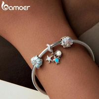 Nouveauté : Qualité 925 Argent Sterling Émail Bricolage Bracelet Breloques Labubu pour la Fabrication de Bijoux Style DIY, Haute Qualité Joaillerie Fine