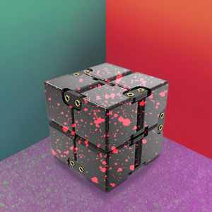 EN71 Giocattoli Antistress in Alluminio, Cubo Magico Infinity Flip, Gioco Puzzle per Feste, Giocattolo Sensoriale - Product Image 1