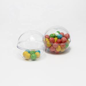 Romanzo plastica sferica rotonda trasparente per palla per caramelle o cioccolato confezione regalo vasetti PS - Product Image 1
