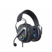 Headset Gaming Pro Desain Keren Surround Sound Kabel Pilot Gamer S6 Mikrofon Peredam Kebisingan Lampu RGB Olahraga Tahan Air IPX4