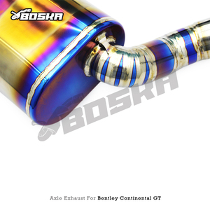 Tubos de Escape Valvetronic BOSKA para Continental GT V12 6.0T 2018-2024, Sistema de Escape de Acero Inoxidable Pulido de Titanio para Carreras - Product Image 6