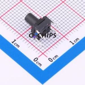 TC-1806DR-8.0H-250 Tactile Switch Through hole Component (THT),6x6mm Switch Through Hole 6mm 6mm 8mm - Product Image 2