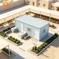 Maison Modulaire Portable en Conteneur – Magasin Commercial Moyen-Orient – Structure Ignifugée, Étanche et Résistante au Vent – Installation Rapide sur Site