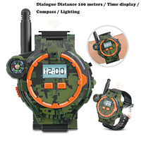Reloj Walkie Talkie Recargable e Impermeable para Niños, Alcance de 100M, Multi-Plug, Calidad de Llamada de Alta Definición, Juguete Interactivo para Padres e Hijos