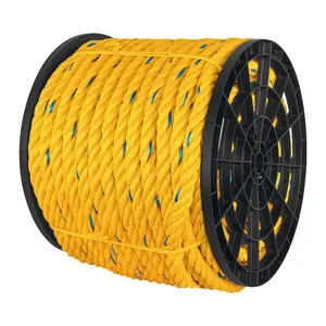 CAJA 102 Rollo de cuerda de polipropileno amarilla de 25 mm, 102 m - Product Image 1