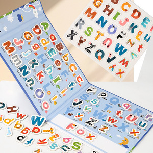 Aimants épais en bois 26 lettres <span class=keywords><strong>alphabet</strong></span> animal mignon livre magnétique lettre cognition jouet pour enfants - Product Image 6
