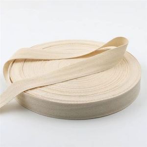 Wholesale Herringbone Cotton Webbing 1" 25mm <b>Edge</b> Band 1.5 Inch Cotton Binding Twill Bamboo Webbing <b>Tape</b> for Garment - Product Image 5