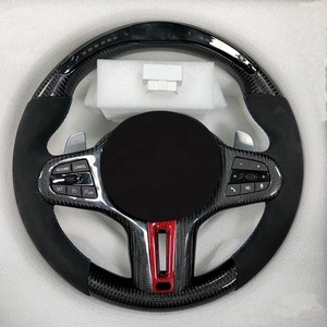 Accesorios Modificados para Automóviles, Volante LED, Cubierta de Volante de Fibra de Carbono, Volante de Alcántara para <span class=keywords><strong>BMW</strong></span> Serie 3 - Product Image 2