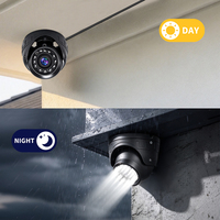 Caméra de surveillance mobile DVR HD 4MP 2K IP67 étanche pour véhicule, type conque, avec connecteur RJ45 POE 6 broches aviation, OEM