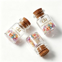 Bouteilles à vœux, mini flacons de 5 ml pour la collection de graines, bouteille en verre transparente de 10 ml avec bouchon en liège