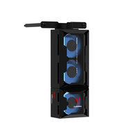 ALSEYE Refroidisseur de Boîtier PC Haute Performance, Petit Ventilateur CPU Noir C-RAM-Gamma-B 3PCS 40mm