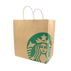 Bolsas Kraf Personalizadas Custom logo Printed Xl Paper Bags for Restaurant - Product Image 1