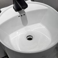 Ensemble WC suspendu monobloc moderne avec lavabo en céramique pour hôtel
