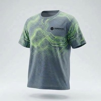 T-shirt Sportiva Americana Personalizzata con Stampa a Trasferimento Termico, Traspirante e ad Asciugatura Rapida in Maglia a Rete