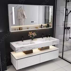 Encimera pizarra de mármol <span class=keywords><strong>muebles</strong></span> de baño modernos <span class=keywords><strong>muebles</strong></span> de baño europeos <span class=keywords><strong>para</strong></span> Hotel antiguo tocador de baño clásico personalizado - Product Image 2