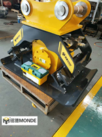 Compacteur de sol hydraulique monté sur excavatrice de 20-30 tonnes, plaque vibrante