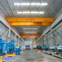 Grue à double poutre de 5 à 32 tonnes avec chariot magnétique électromagnétique et équipement de levage EOT contrôlé par PLC pour la ferraille d'acier