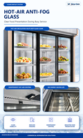 Vitrine Réfrigérée Commerciale Double Température pour Malatang – Réfrigération Supérieure, Congélation Inférieure