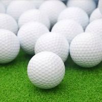 Promo OEM Ballons de golf personnalisés imprimés, mini balles d'entraînement en PU Surlyn, compétition professionnelle, 3 couches, dureté 90-105, diamètre 42,6 mm