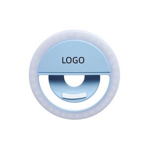 Aro de Luz LED Recargable Personalizado con Clip y Trípode Portátil para Fotografía con Celular - Product Image 1