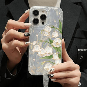 Coque de téléphone graphique muguet pour iPhone 16 15 14 13 12 11 x XR Xs SE2 SE 8 7 plus pro <span class=keywords><strong>Max</strong></span> couverture arrière en acrylique - Product Image 3