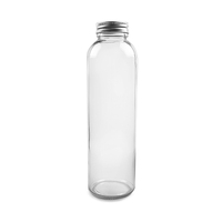 250Ml 350Ml 500Ml Cilindrische Goedkoopste Kombucha Fles Brouwen Thee Glazen Fles Met Aluminium Deksel